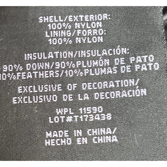 Heatkeep Jacket Black Puffer Hood Lightweight Quilted Winter Coat Womens S/M - Picture 6 of 12